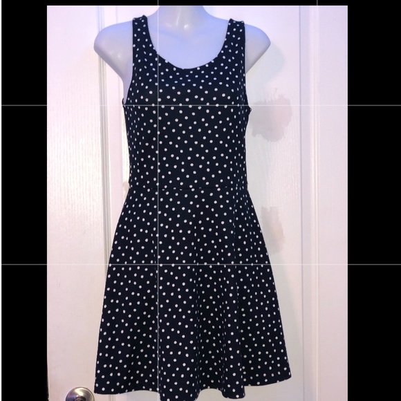 Navy blue and white “skater girl” style dress - Picture 1 of 1
